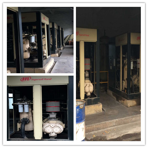 某大型集团公司进口空压机维护现场